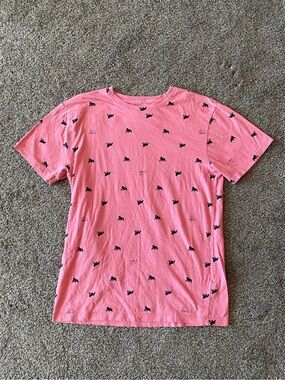 Blind Rooster Pink Shirt with repeating gorilla pattern 🦍 streetwear, skater